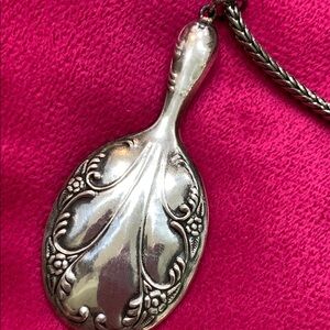 Vintage Inspired Silver Pendant Necklace